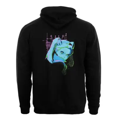 Figurine cyberpunk edgerunners neon rebecca hoodie xxl